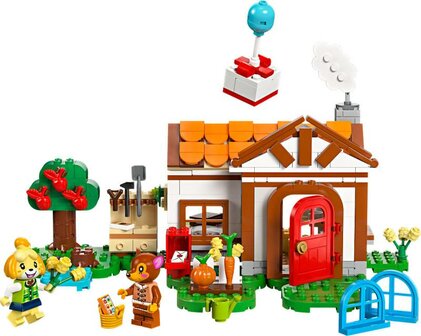 Lego Animal Crossing Isabelle op visite