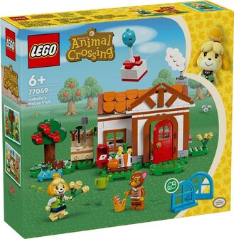 Lego Animal Crossing Isabelle op visite