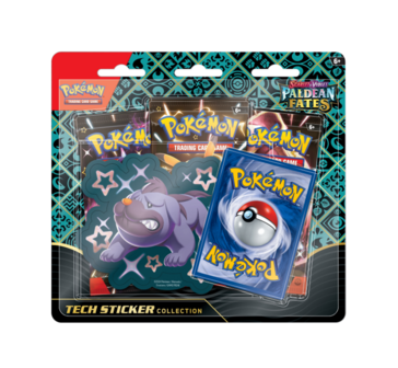 Pokemon Paldean Fates Tech Sticker Collection &ndash; Shiny Maschiff