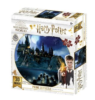 3D Image Puzzel - Hogwarts (500)