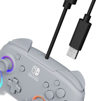 Afterglow WAVE Wired Controller - Grey (Nintendo Switch/OLED)