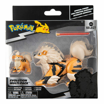 Pokemon Evolution Multipack Speelfiguren - Growlithe &amp; Arcanine