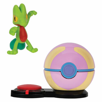 Pok&eacute;mon Surprise Attack Game Speelset - Pikachu Fast Ball Vs Treecko Heal Ball