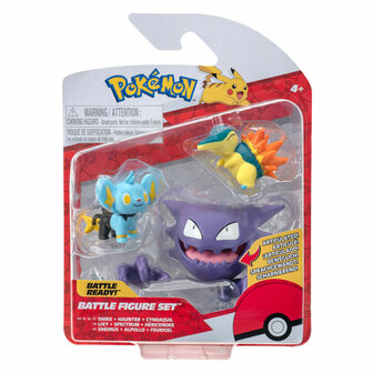 Pok&eacute;mon Battle Figure Speelset - Shinx, Cyndaquil, Haunter