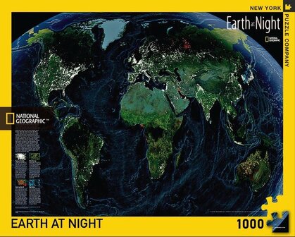 Earth at Night &ndash; National Geographic Puzzel