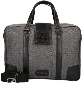 Thomas - Tweed Laptoptas Zwart/Zwart