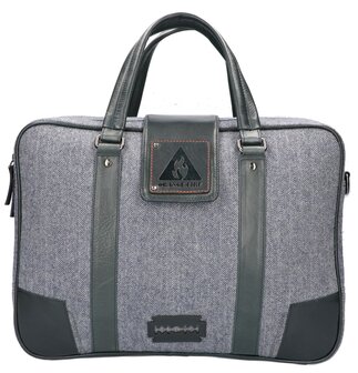 Thomas - Tweed Laptop Bag Blauw