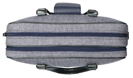 Thomas - Tweed Laptop Bag Blauw