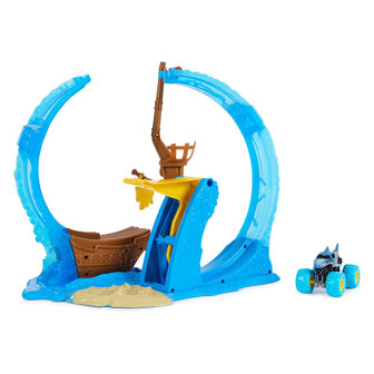 Monster Jam 1:64 Megalodon&rsquo;s Loop of Doom Playset