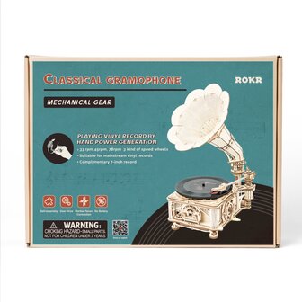 Robotime Classical Gramophone Electric Model