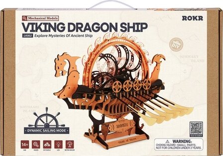 Robotime Viking Dragon Ship