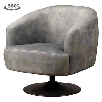 Barga Fauteuil - Bliss 4 grey (draaibaar)