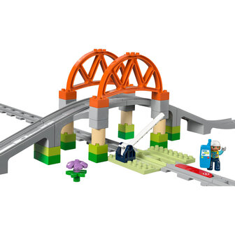 LEGO DUPLO Treinbrug en rails uitbreidingsset