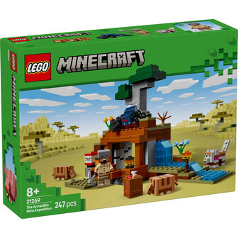 LEGO Minecraft De gordeldieren bij de mijn