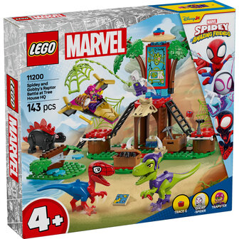 LEGO Spidey en Gobby&#039;s raptorstrijd bij de boomhut