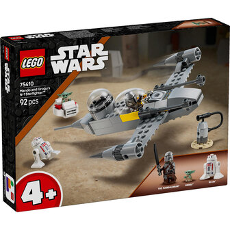 LEGO Star Wars Mando en Grogu&#039;s N-1 Starfighter