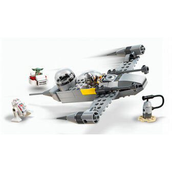 LEGO Star Wars Mando en Grogu&#039;s N-1 Starfighter