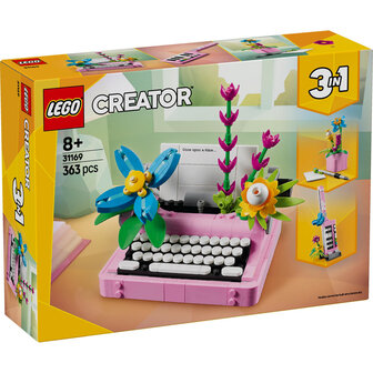 LEGO Creator Typemachine met bloemen