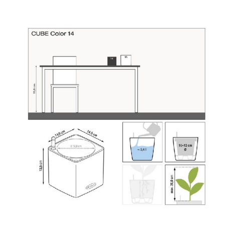 Lechuza Cube Color 14 Wit