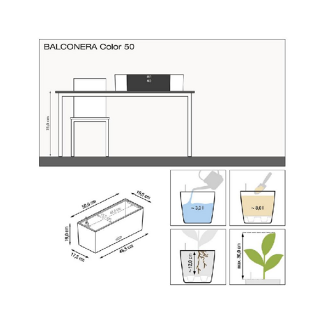 Lechuza Balconera Color 50 Wit