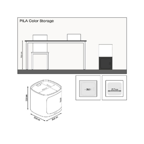 Lechuza Pila Storage Zandbruin