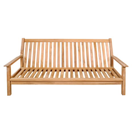 Loungebank Teak 180cm inclusief Kussens