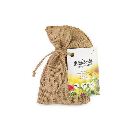 Blossombs Jute Cadeauzak met 8 Blossombs