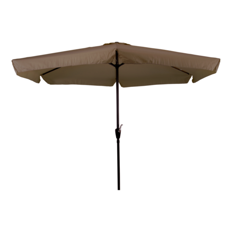 Gemini parasol met volant taupe 3 m