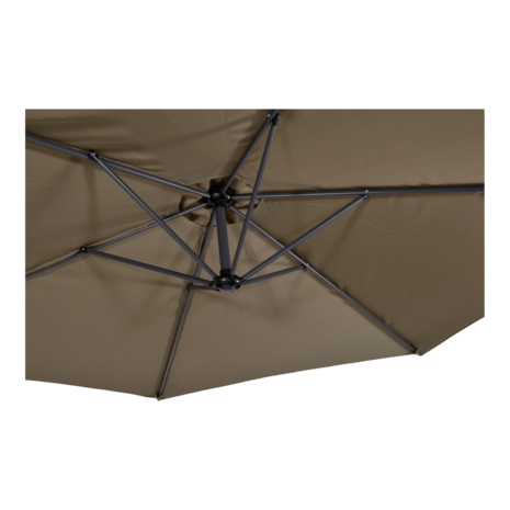 Gemini zweefparasol taupe 3 m