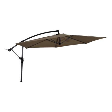 Gemini zweefparasol taupe 3 m