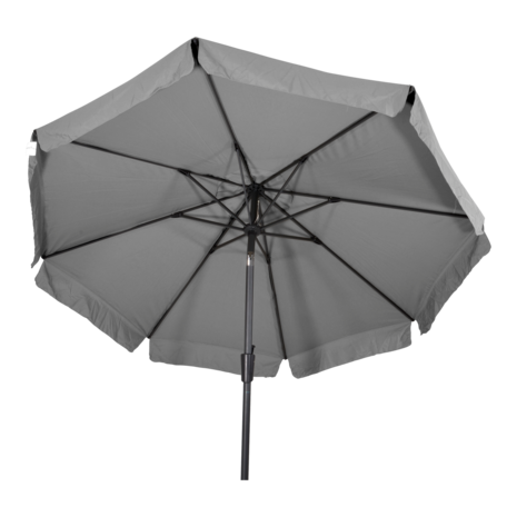 Libra parasol met volant grijs 3 m