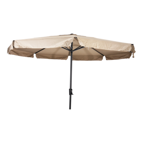 Libra parasol met volant ecru 3.5 m