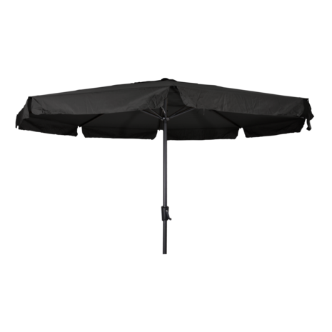 Libra parasol met volant zwart 3.5 m