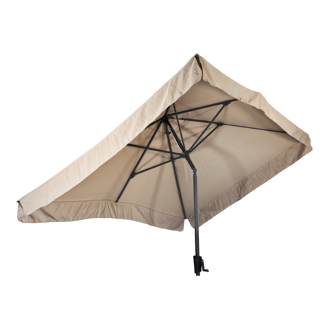 Libra parasol met volant ecru 3x2 m