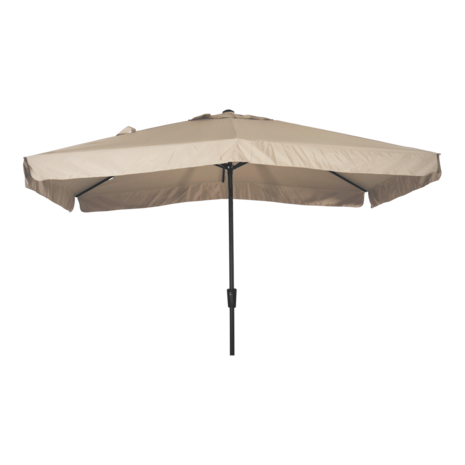 Libra parasol met volant ecru 3x2 m