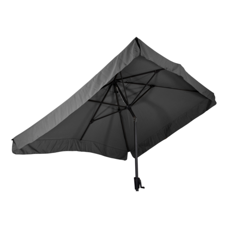 Libra parasol met volant grijs 3x2 m