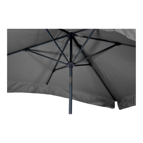 Libra parasol met volant grijs 3x2 m