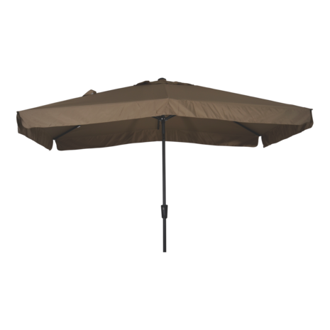 Libra parasol met volant taupe 3x2 m