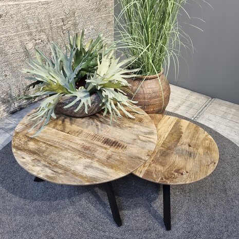 Koffie Tafel Rond Berlin 80cm