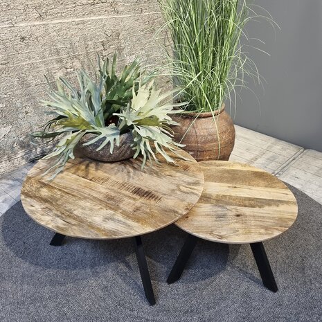 Koffie Tafel Rond Berlin 80cm