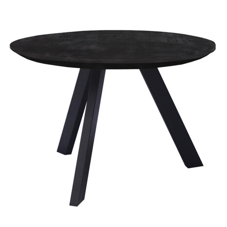 Koffie Tafel Zwart Berlin Rond 80cm 