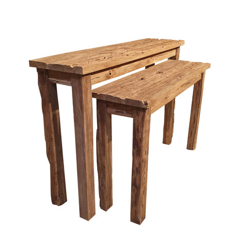 Bijzettafel Teak Bridge set van 2 - 120cm & 100cm