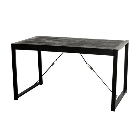 Eettafel Britt Zwart 140cm