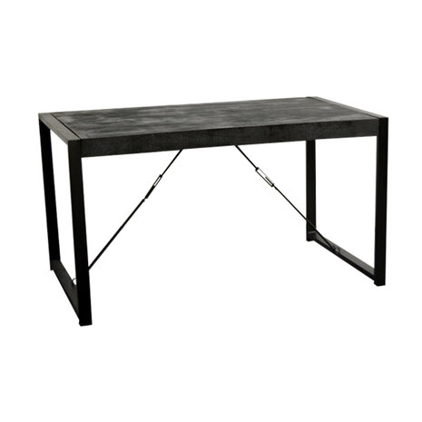 Eettafel Britt Zwart 140cm