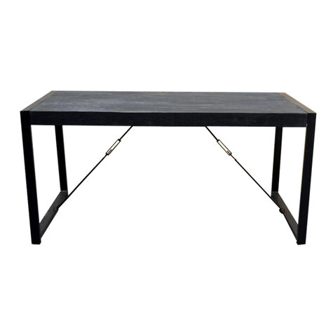 Eettafel Britt Zwart 160cm