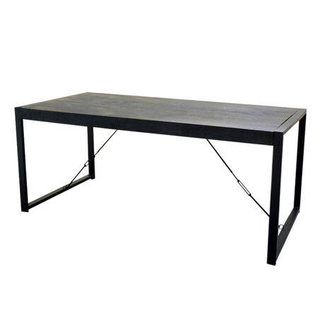 Eettafel Britt Zwart 180cm