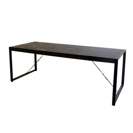 Eettafel Britt Zwart 220cm