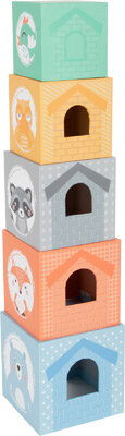 Pastel stapeltoren met dieren