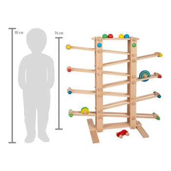 XXL knikkerbaan - 70 cm hoog! - Zelf monteren