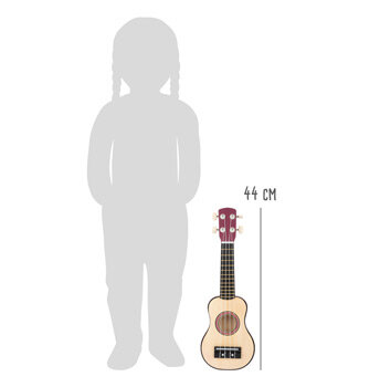 Ukelele junior 44 x 14 cm hout bruin